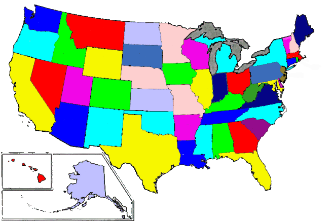 Map of the United States